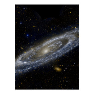 Andromeda galaxy milky way cosmos universe poster