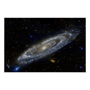 Andromeda galaxy milky way cosmos universe poster
