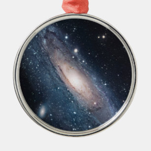 Andromeda Galaxy Milky Way Stars Universe Top Metal Tree Decoration
