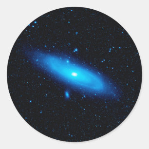 Andromeda galaxy space science astronomy universe  classic round sticker