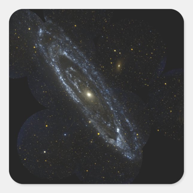 Andromeda Galaxy Square Sticker (Front)