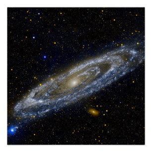 Andromeda Galaxy Ultraviolet View Poster