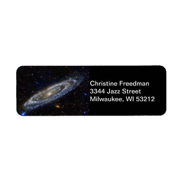 Andromeda Galaxy Ultraviolet View, ZGOS Address (Front)