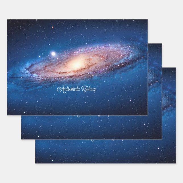 Andromeda Galaxy Wrapping Paper Sheet (Set)