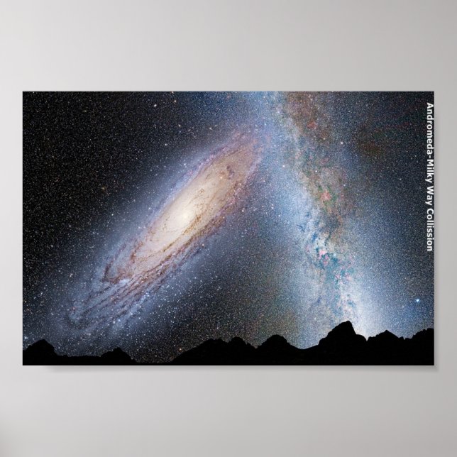 Andromeda - Milky Way Collision Poster (Front)