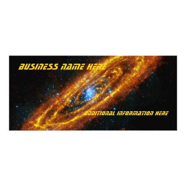 Andromeda's Stars 2012 Calendar Business Rack Card (Front)