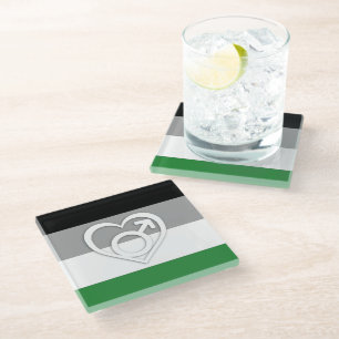 ANDROPHILIA FLAG AND SYMBOL - Complete Design -.pn Glass Coaster