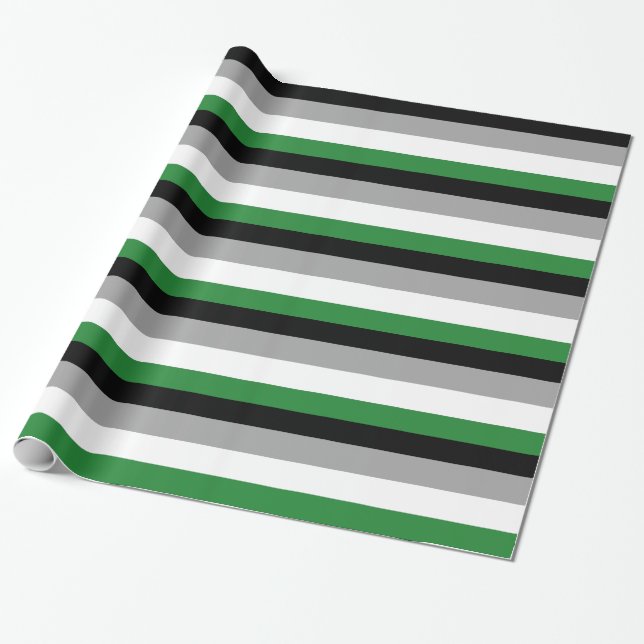 ANDROPHILIA FLAG PATTERN WRAPPING PAPER (Unrolled)