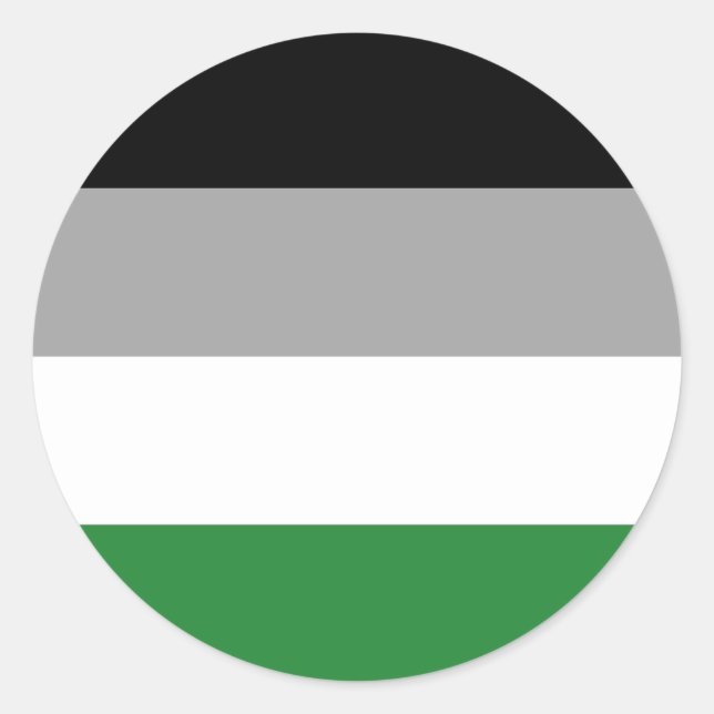 Androphilia Pride Flag Classic Round Sticker (Front)