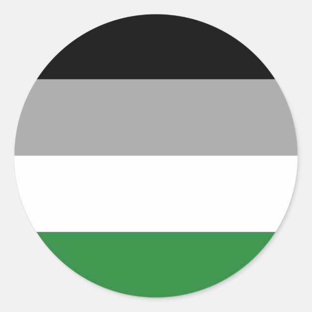 Androphilia Pride Flag Classic Round Sticker (Front)