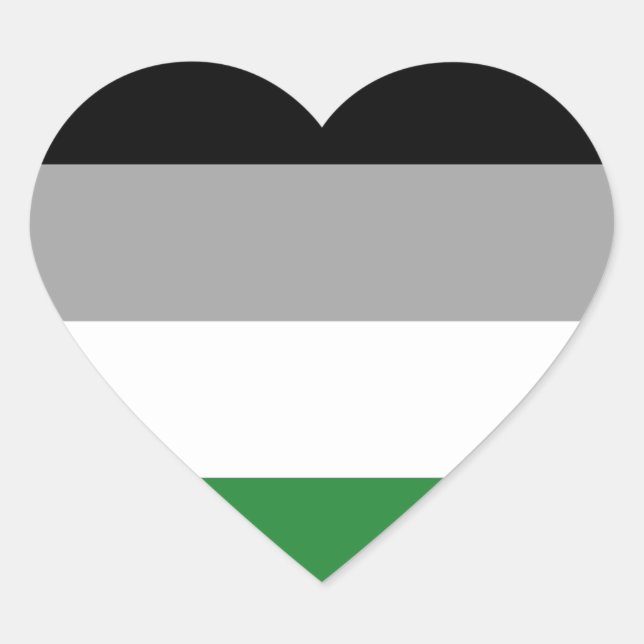Androphilia Pride Flag Heart Sticker (Front)