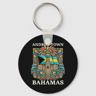 Andros Town Bahamas Island Vacation Travel Key Ring