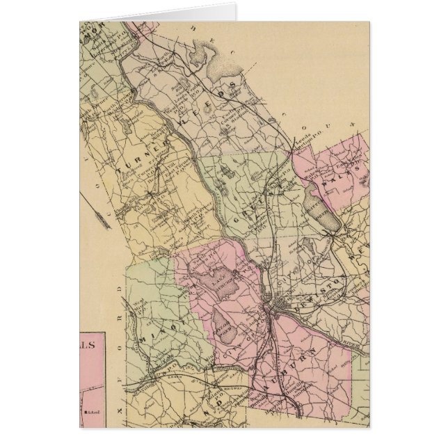 Androscoggin County, Maine Map (Front)