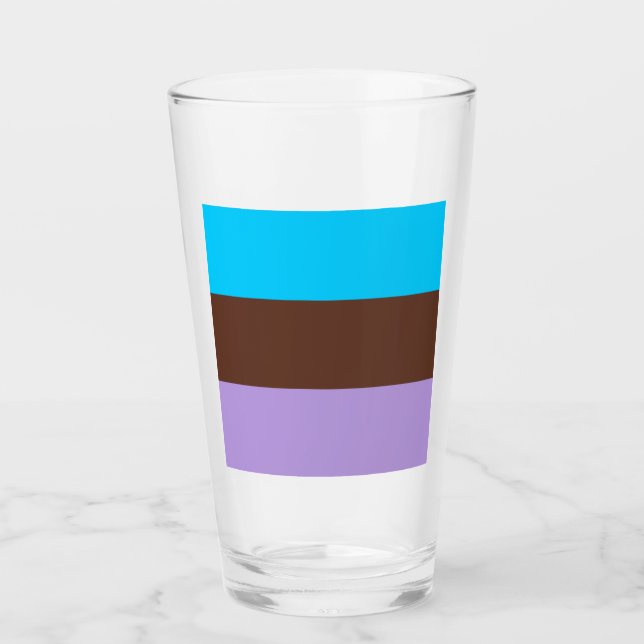 Androsexual Pride Flag Glass (Front)