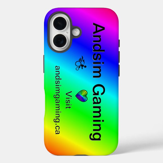 Andsim Gaming Iphone 16 case (Back)