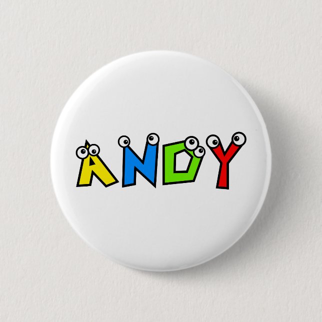 Andy 6 Cm Round Badge (Front)