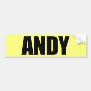 Andy Bumper Sticker