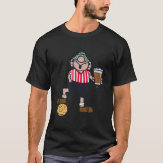 ANDY CAPP RED AND WHITE FOOTBALL SHIRT