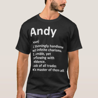 ANDY Definition Personalised Name Funny Birthday G T-Shirt