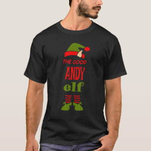 ANDY Elf Good Christmas Matching Pajama Party T-Shirt