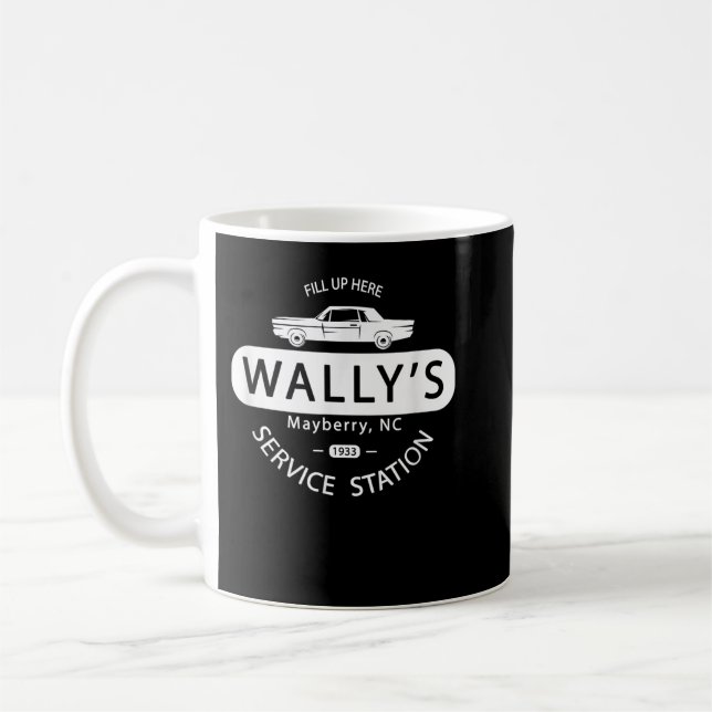 Andy Griffith Show  Wally's Service Station Classi Coffee Mug (Left)