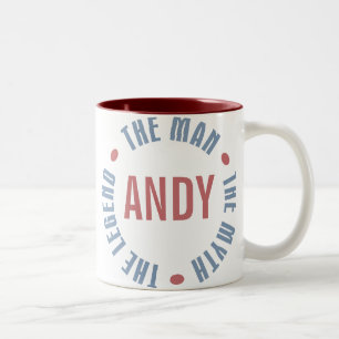 Andy Man Myth Legend Customisable Two-Tone Coffee Mug