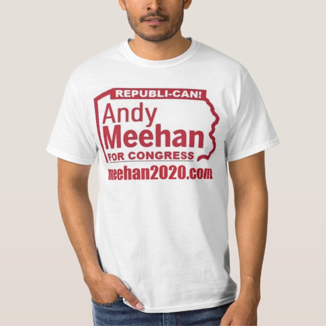 ANDY MEEHAN FOR CONGRESS REPUBLI-CAN! LOGO T-Shirt (Front)