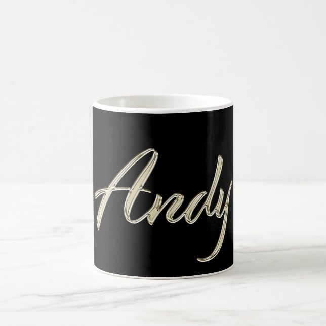 Andy Name whitegold Tasse Teetasse Kaffetasse Coffee Mug (Center)