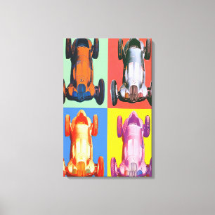 Andy Warhol - Benz Racing Car Canvas Print