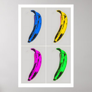 Andy Warhol Quad Bananas Art Print Vintage Po