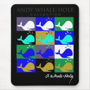 Andy Whale-Hole™_12 panel inverted colour mousep Mouse Mat