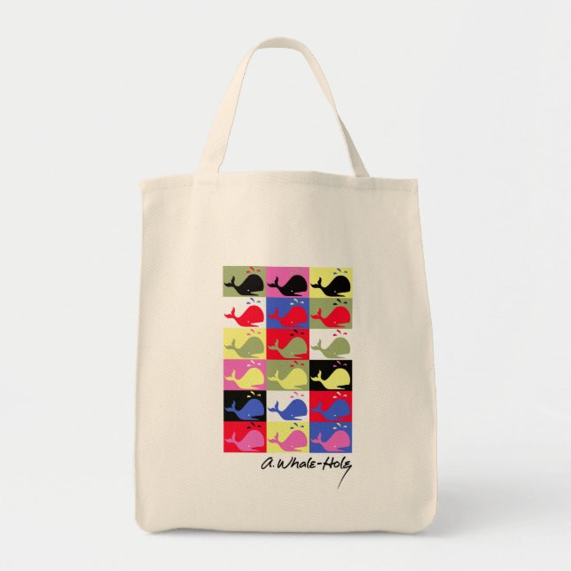 Andy Whale-Hole™_18 panel Tote Bag (Front)
