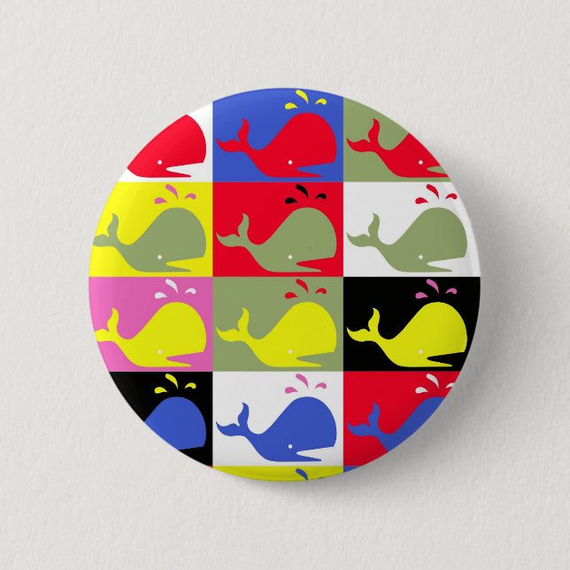Andy Whale-Hole™_Button 6 Cm Round Badge (Front)