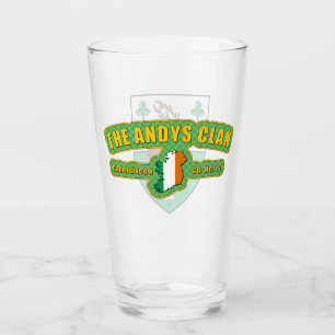 Andys Clan Pint Glass