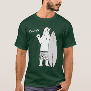 Andy's climate change T-shirt global surfing plain