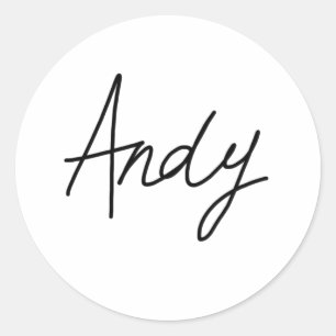 Andy's Signature Stickers