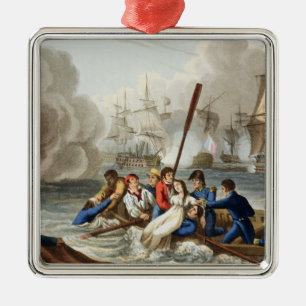 Anecdote at the Battle of Trafalgar Metal Tree Decoration
