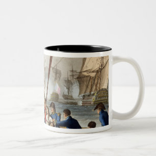 Anecdote at the Battle of Trafalgar Two-Tone Coffee Mug