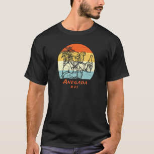 Anegada Bvi Vintage Retro Pirate & Parrot Vacation T-Shirt
