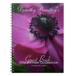 Anemone 70th Birthday Celebration Guest Book