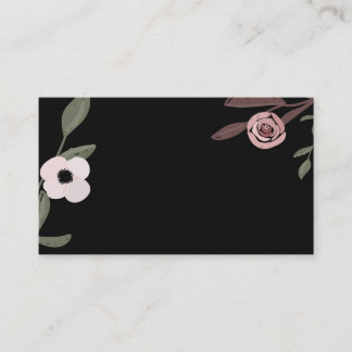 Anemone and peonie on business cards