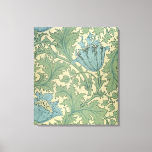 'Anemone' design (textile) Canvas Print