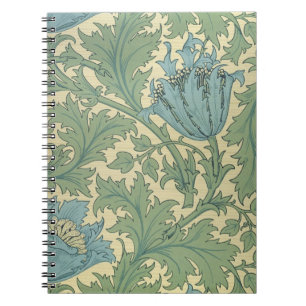 'Anemone' design (textile) Notebook