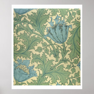 'Anemone' design (textile) Poster