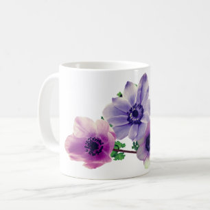 Anemone flower coffee mug