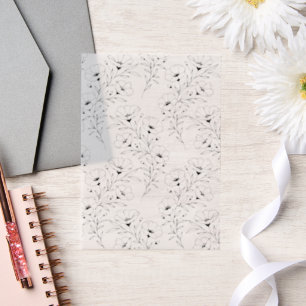 Anemone Flowers Vellum Paper for Invitations