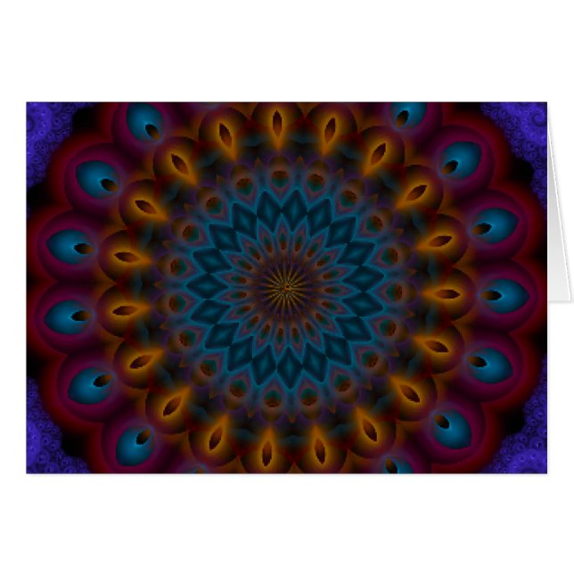Anemone Kaleidoscope Mandala (Front Horizontal)