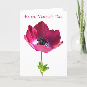 Anemone Mother's Day Card