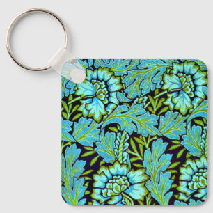 Anemone pattern by William Morris, Key Ring