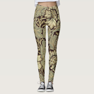 Anemone Pattern By William Morris Leggings